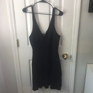 Black A-line dress